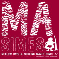 Mellow Days T Shirt - White Print Design
