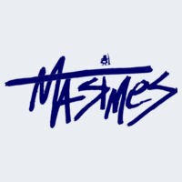 Text Logo T Shirt - Navy Print Design