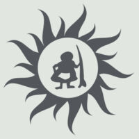 Tarot Sun Crew Sweat - Dark Grey Print  Design