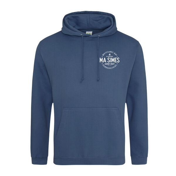 Roundel Hoodie with White Print  Thumbnail