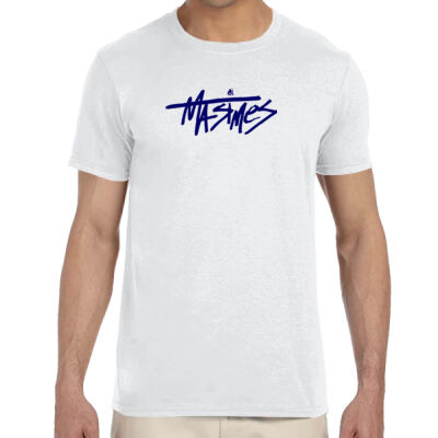 Text Logo T Shirt - Navy Print Thumbnail