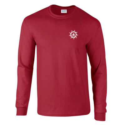 Tarot Sun Long Sleeve T Shirt - White Print Thumbnail