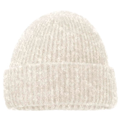 Cosy Ribbed Beanie with Ma Simes Hem Tab Thumbnail