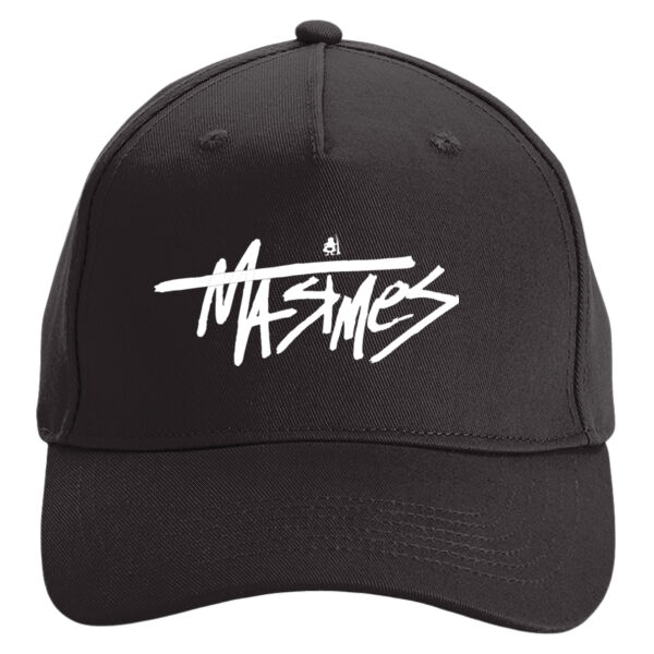Organic Cotton 5 Panel Cap with Printed Script Logo   Thumbnail