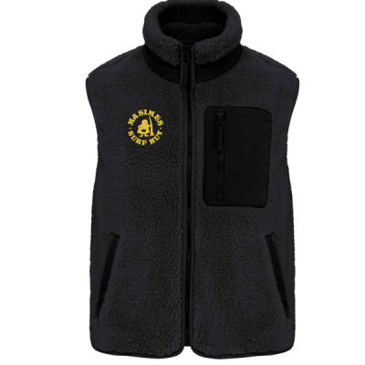 Unisex Fleece Sherpa Gilet with Ma Simes Embroidered Logo Thumbnail