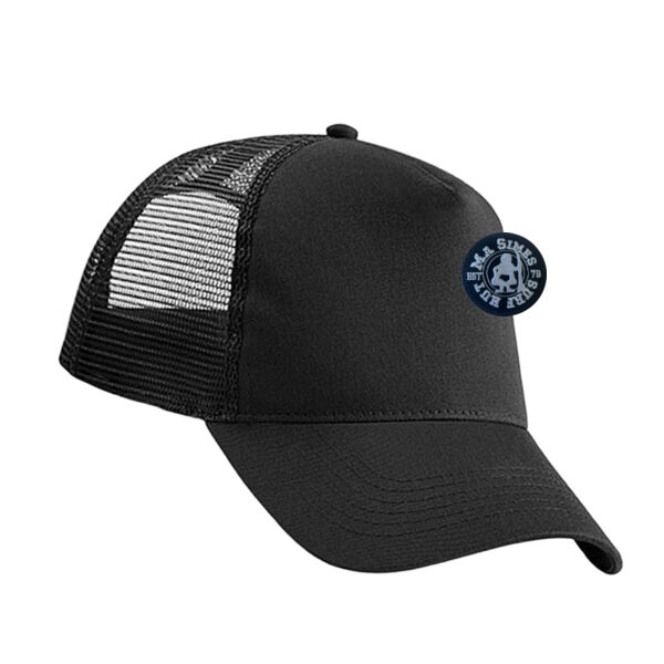 Trucker Cap with Ma Simes Badge Centre Front Thumbnail