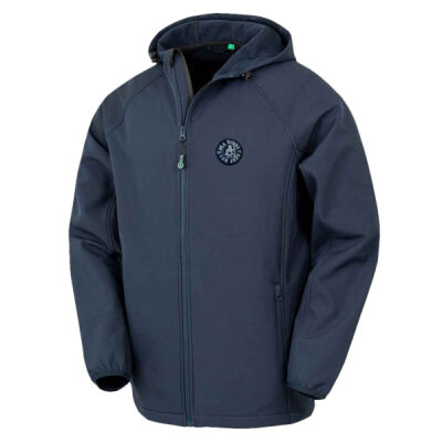 Ma Simes Badge Left Chest - Result Genuine Recycled Three Layer Printable Hooded Soft Shell Jacket Thumbnail
